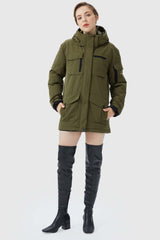 Warm Multiple Pockets Parka Down Jacket