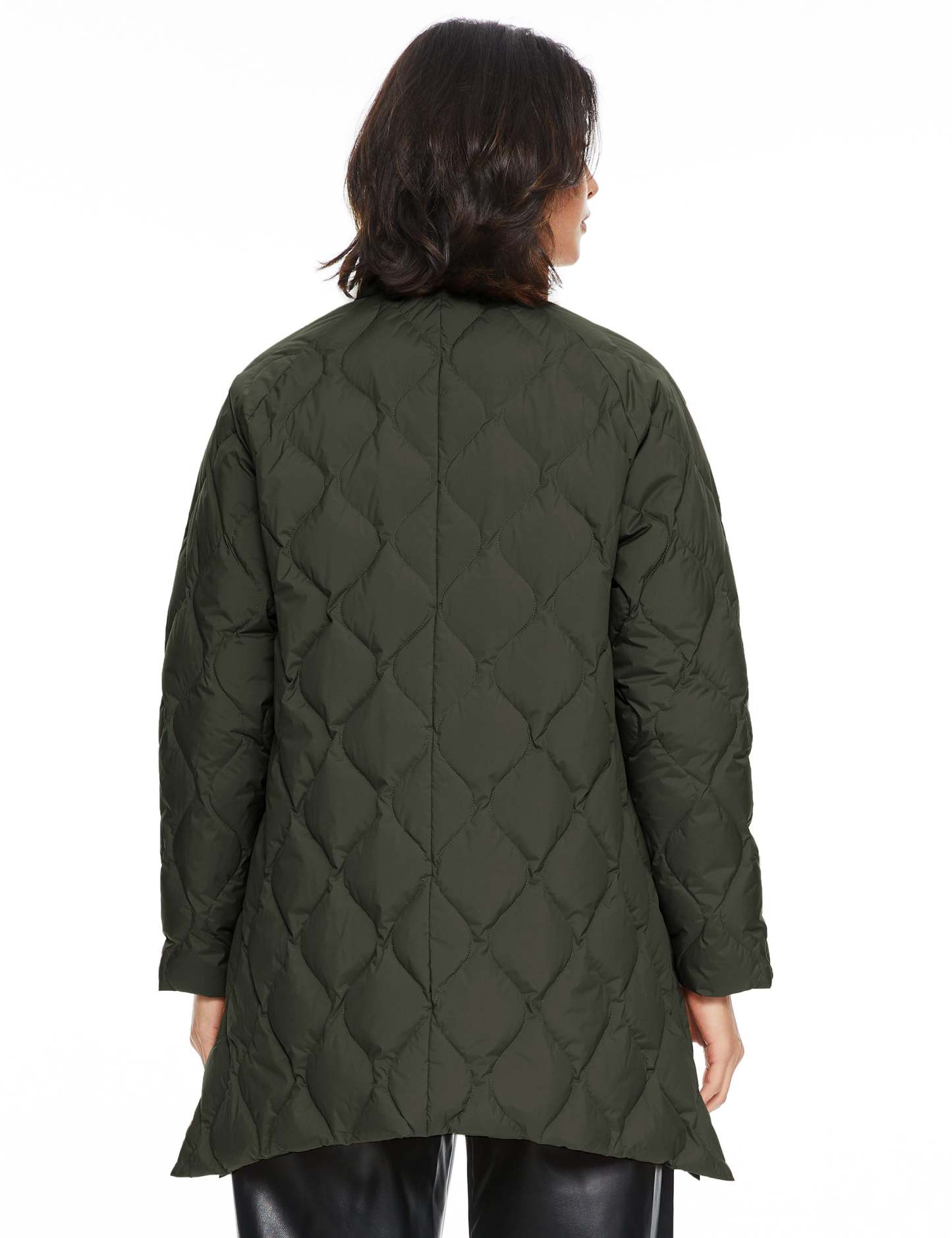 Oversized Quilted Puffer Jacket Lightweight with Pockets