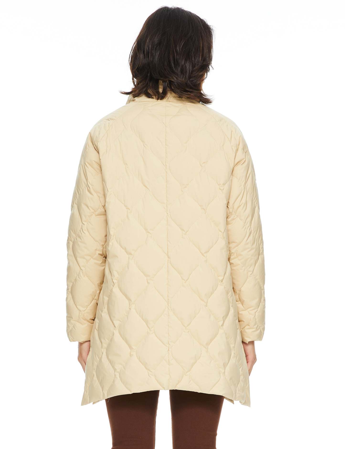 Oversized Quilted Puffer Jacket Lightweight with Pockets