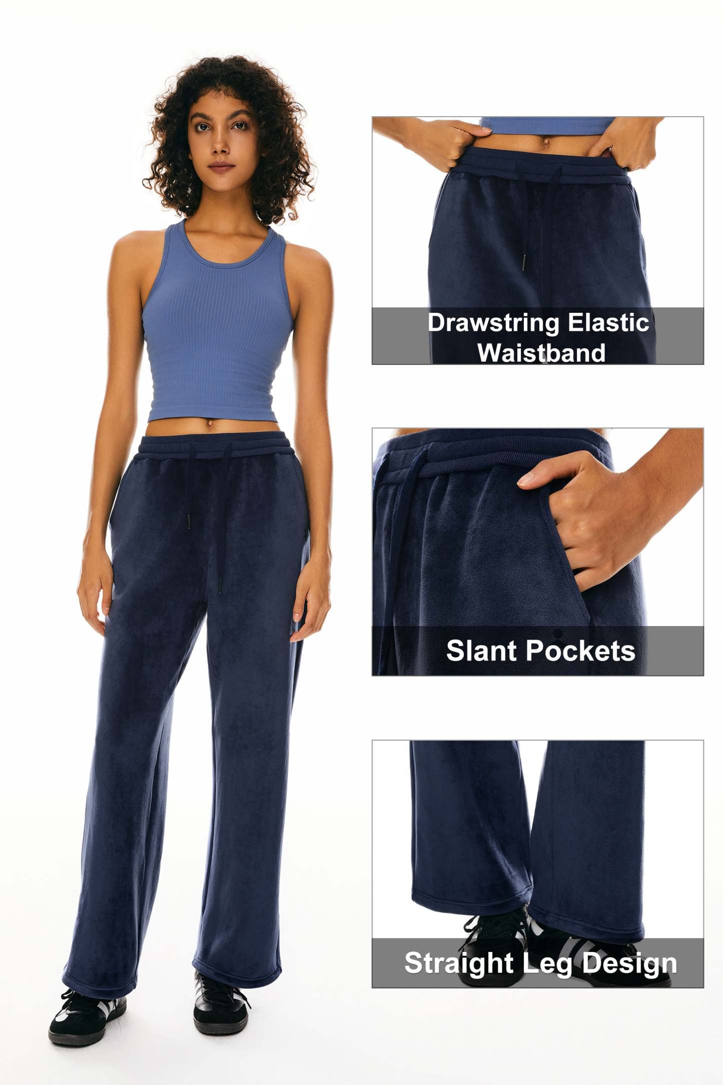 Fleece Straight Leg Sweatpants