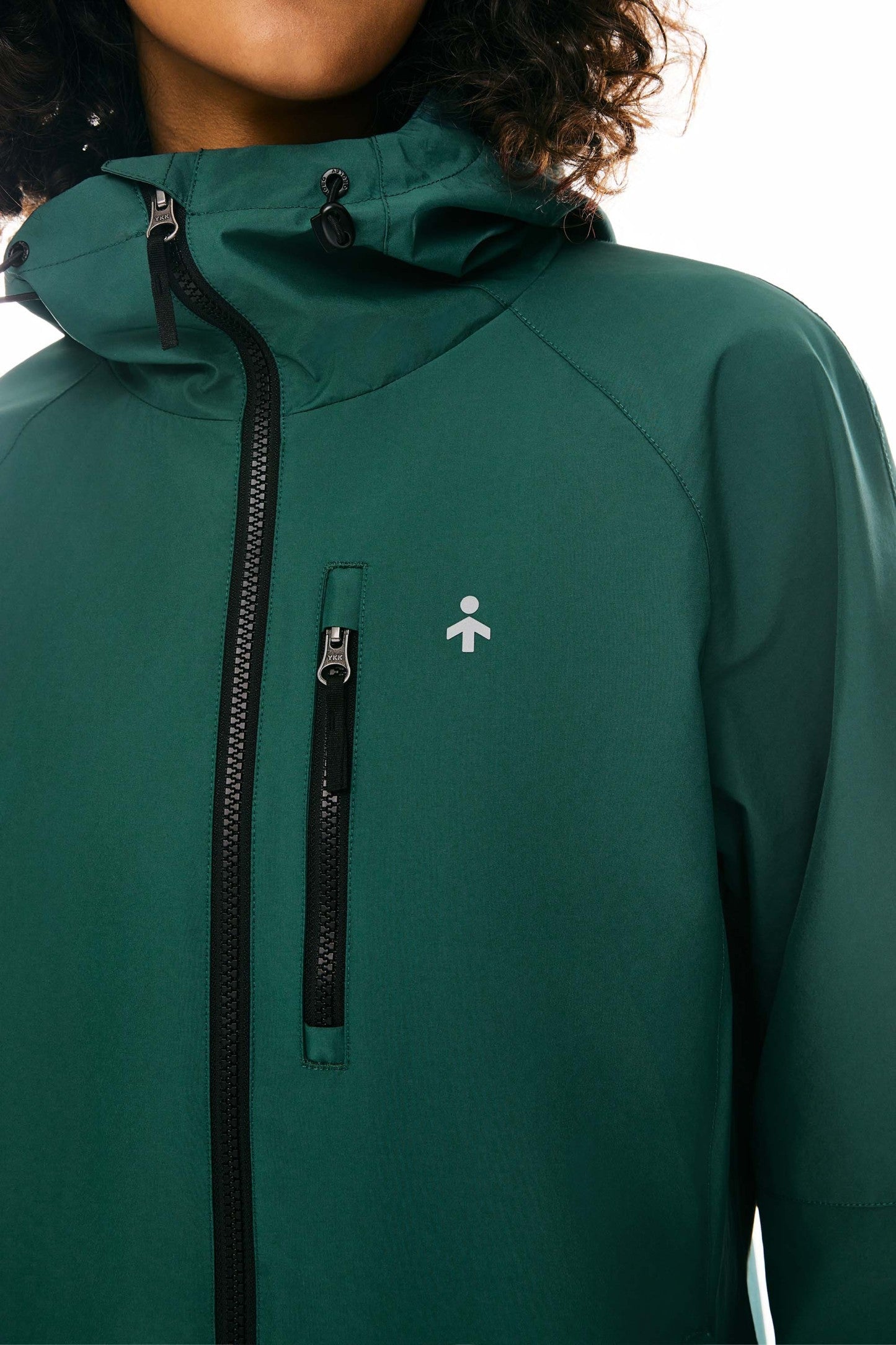 Zip Up Rain Jacket Lightweight Hooded Windbreaker