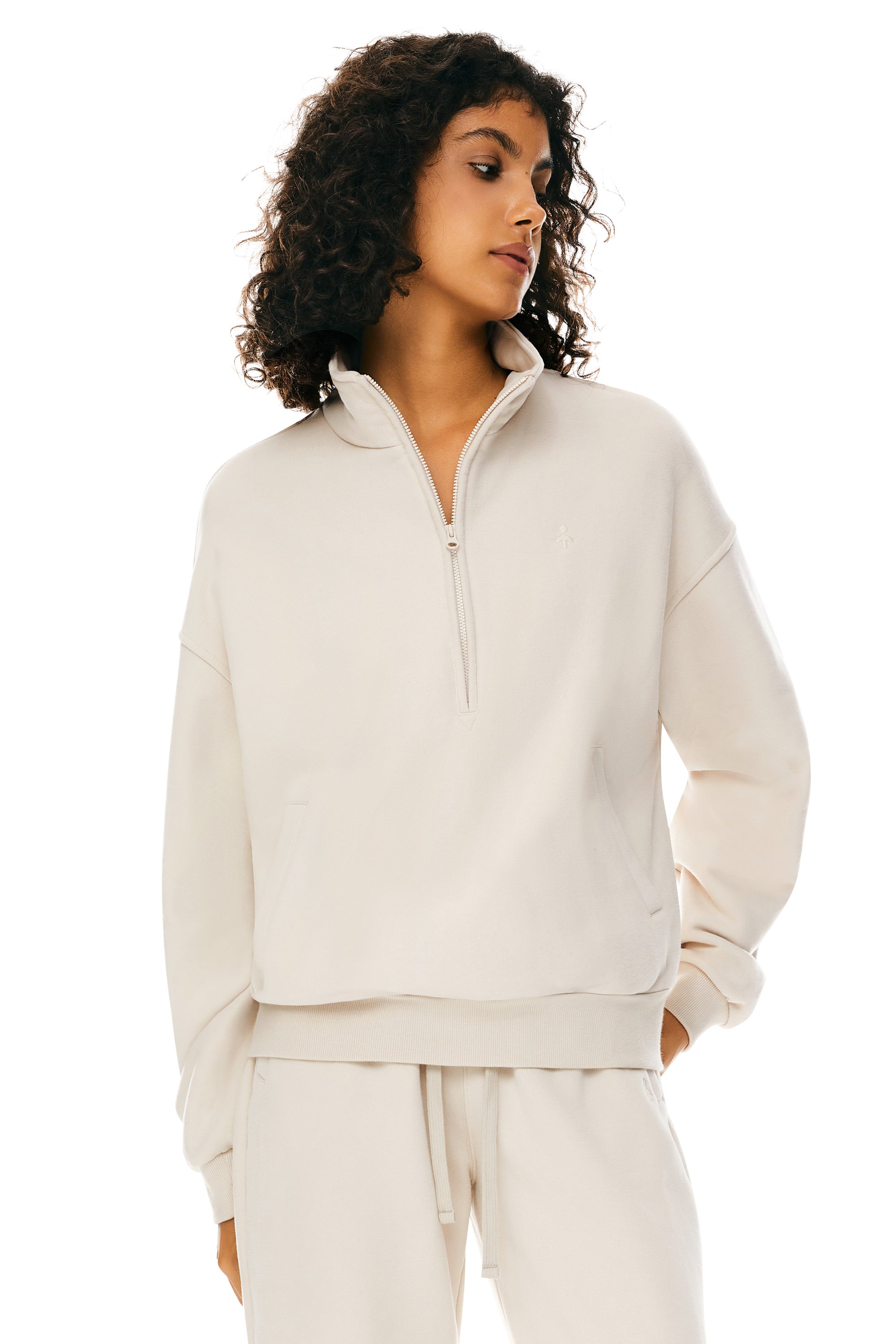 Oversized Half Zip Sweatshirts
