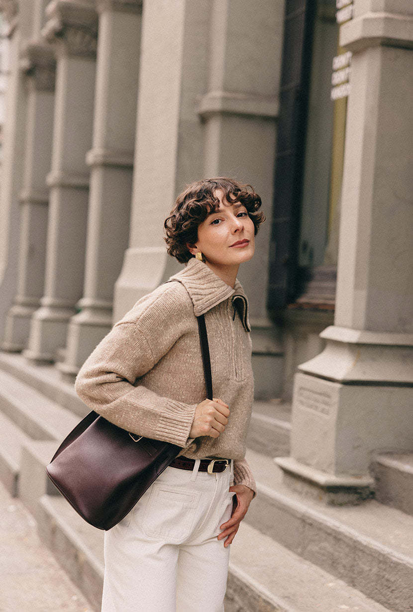 Barry Wool Sweater - Tan