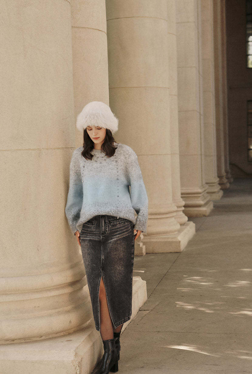 Dale Mohair Sweater - Blue