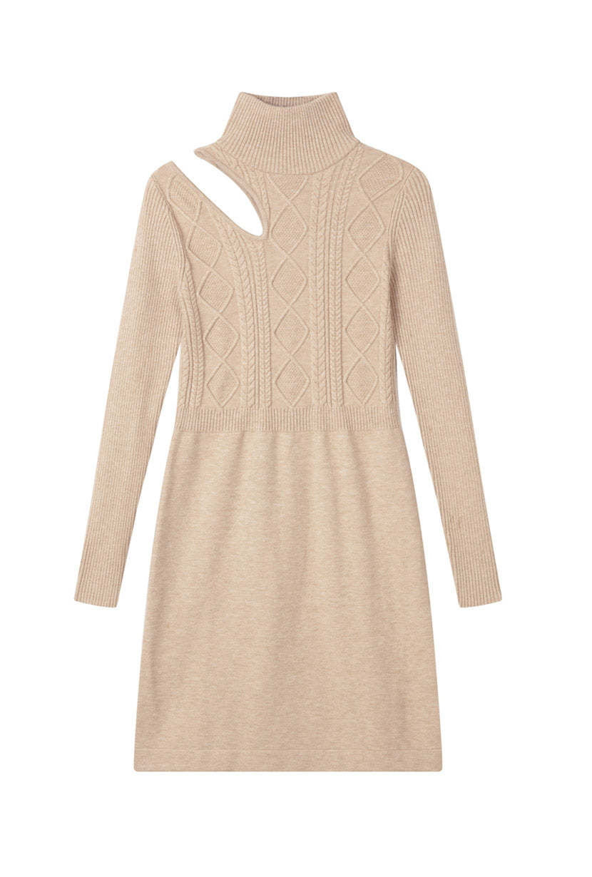 Saffron Knit Dress - Latte