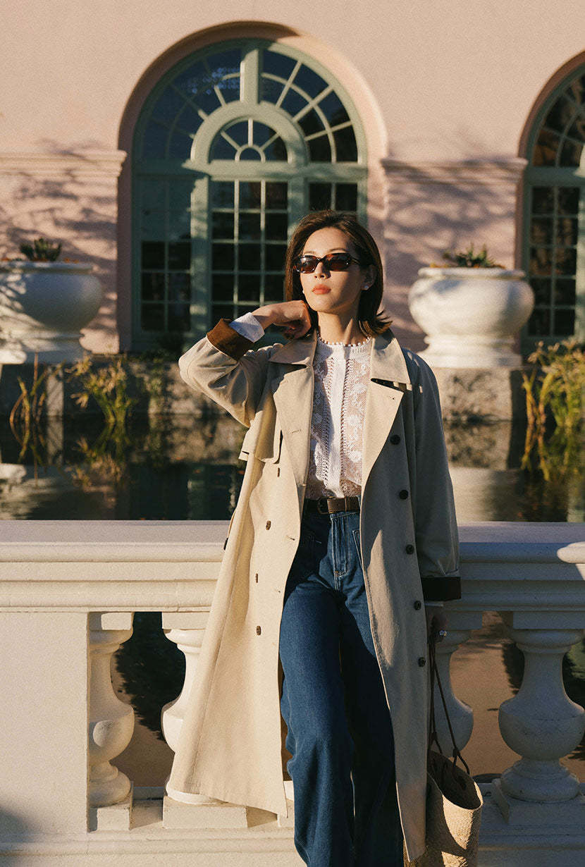 Hagar Trench Coat - Beige