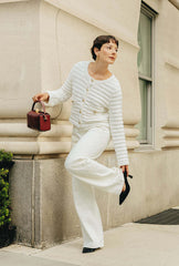 Cindy Cotton Cardigan - Ivory