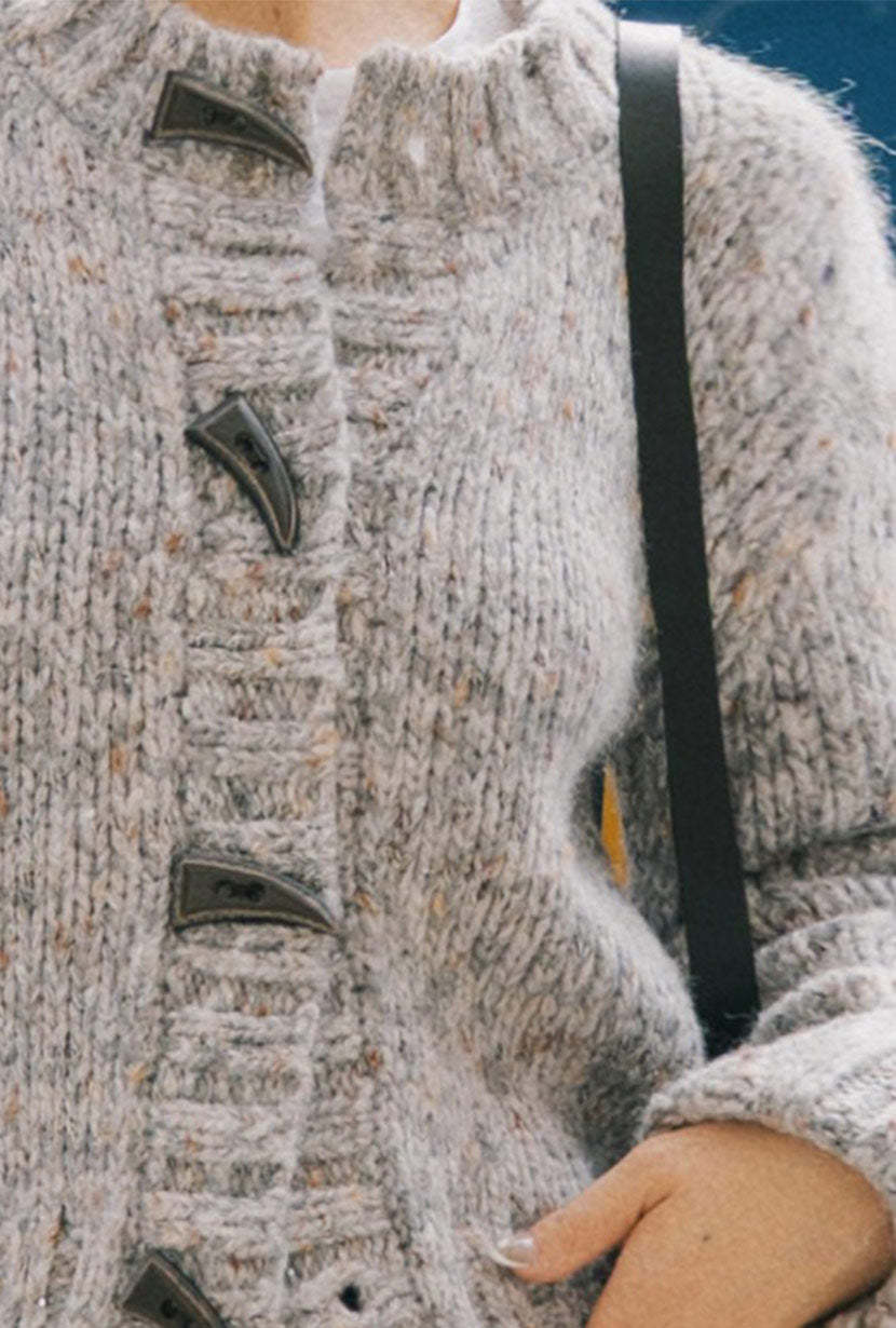 Colt Wool Cardigan - Grey