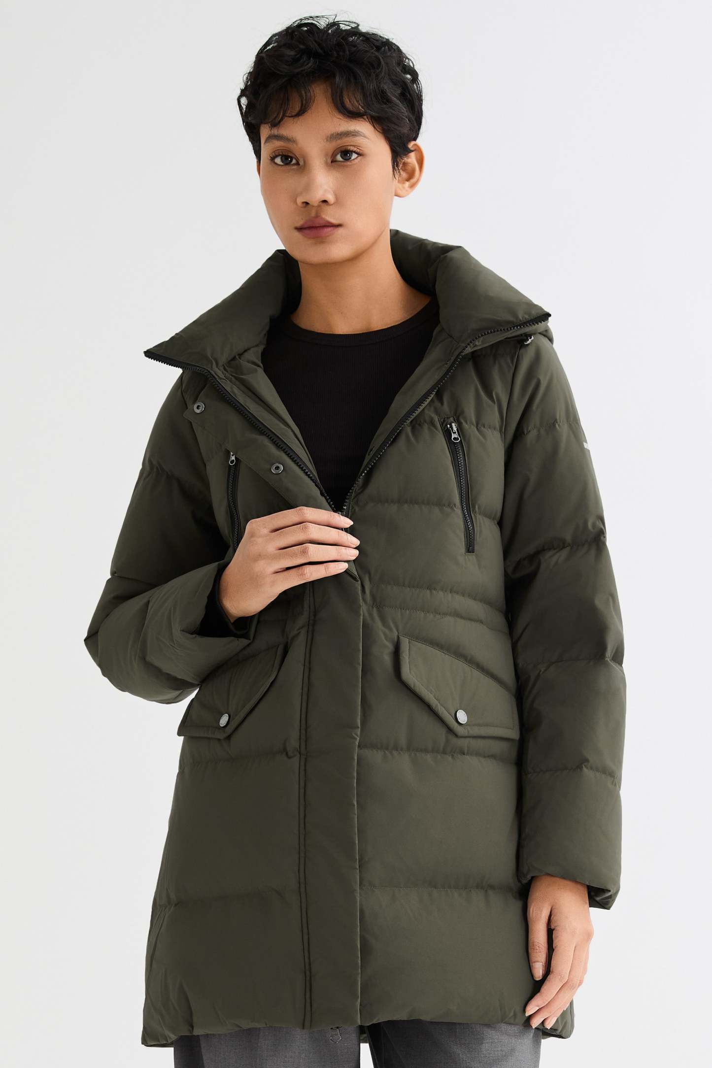 Waterproof Thickened Down Jacket with Hood