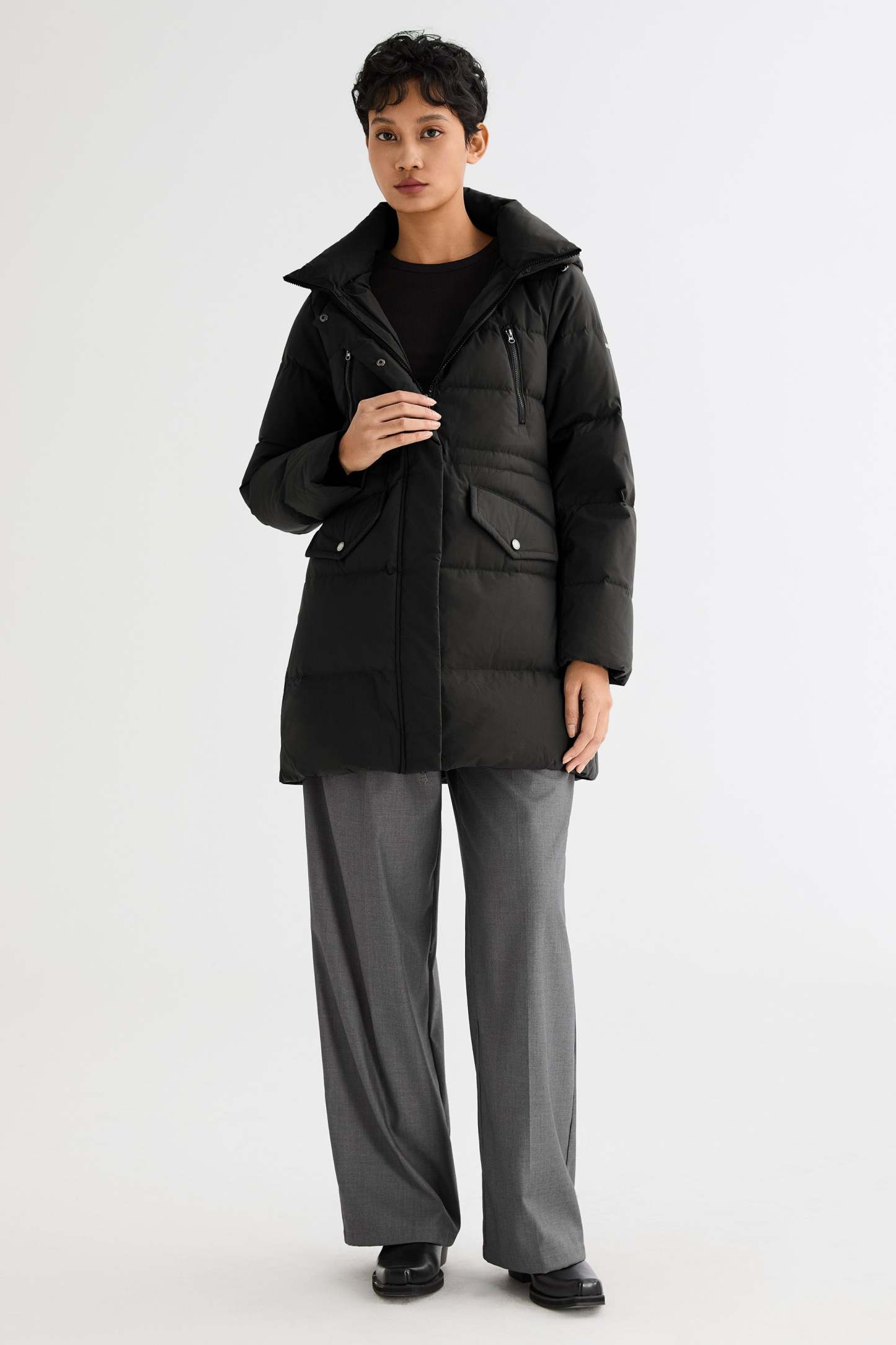 Waterproof Thickened Down Jacket with Hood