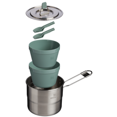 The Wildfare Go Two Bowl Cookset | 8-piece set | 1.25 QT