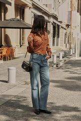 Cayden Mid Rise Straight Leg Jeans - Blue