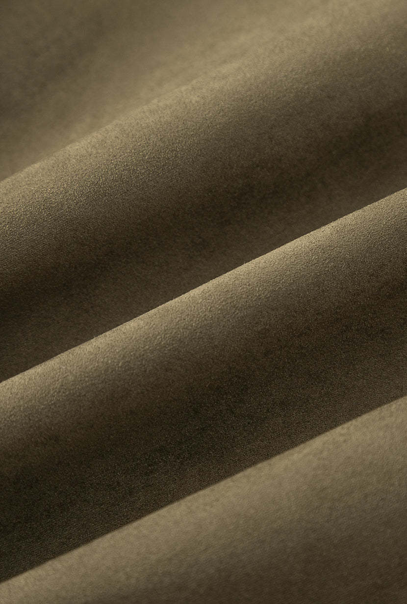 Debbie Suede Pencil Skirt - Kahki Green