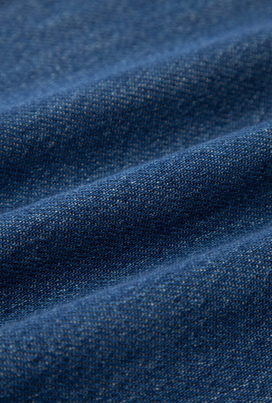 Odilia Mid Rise Straight Leg Jeans - Mid Indigo