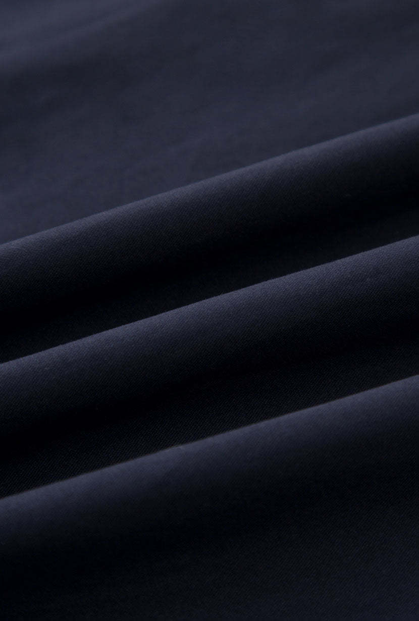 Miles Cotton Midi Dress - Navy