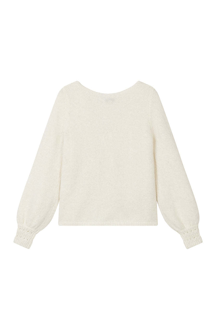 Carissa Mohair Cardigan - Ivory