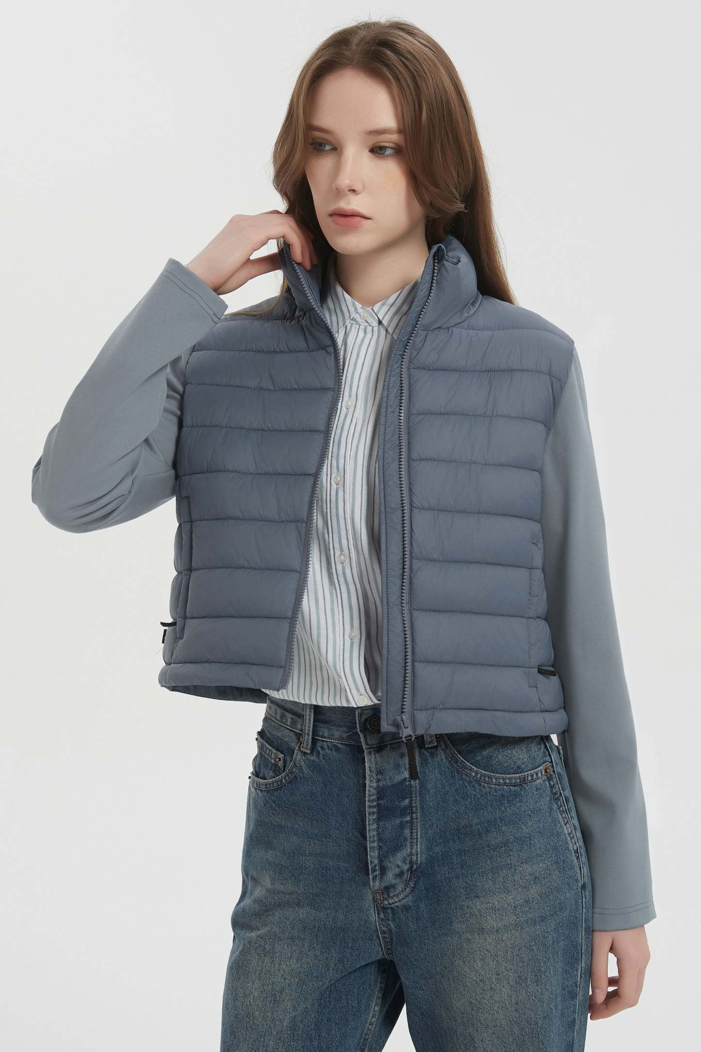 Lightweight Jacket Quilted Puffer Hybrid Breathable