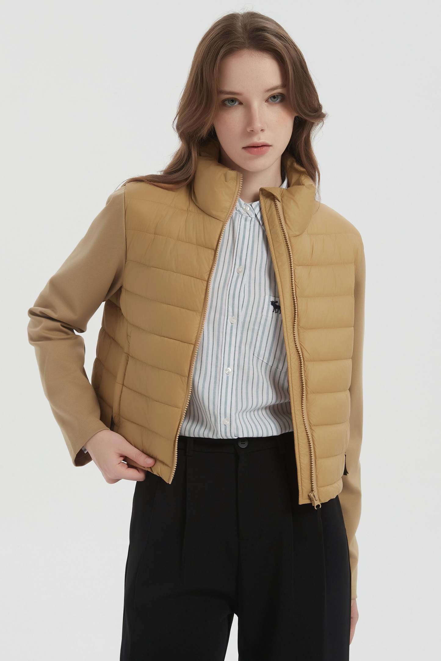 Lightweight Jacket Quilted Puffer Hybrid Breathable