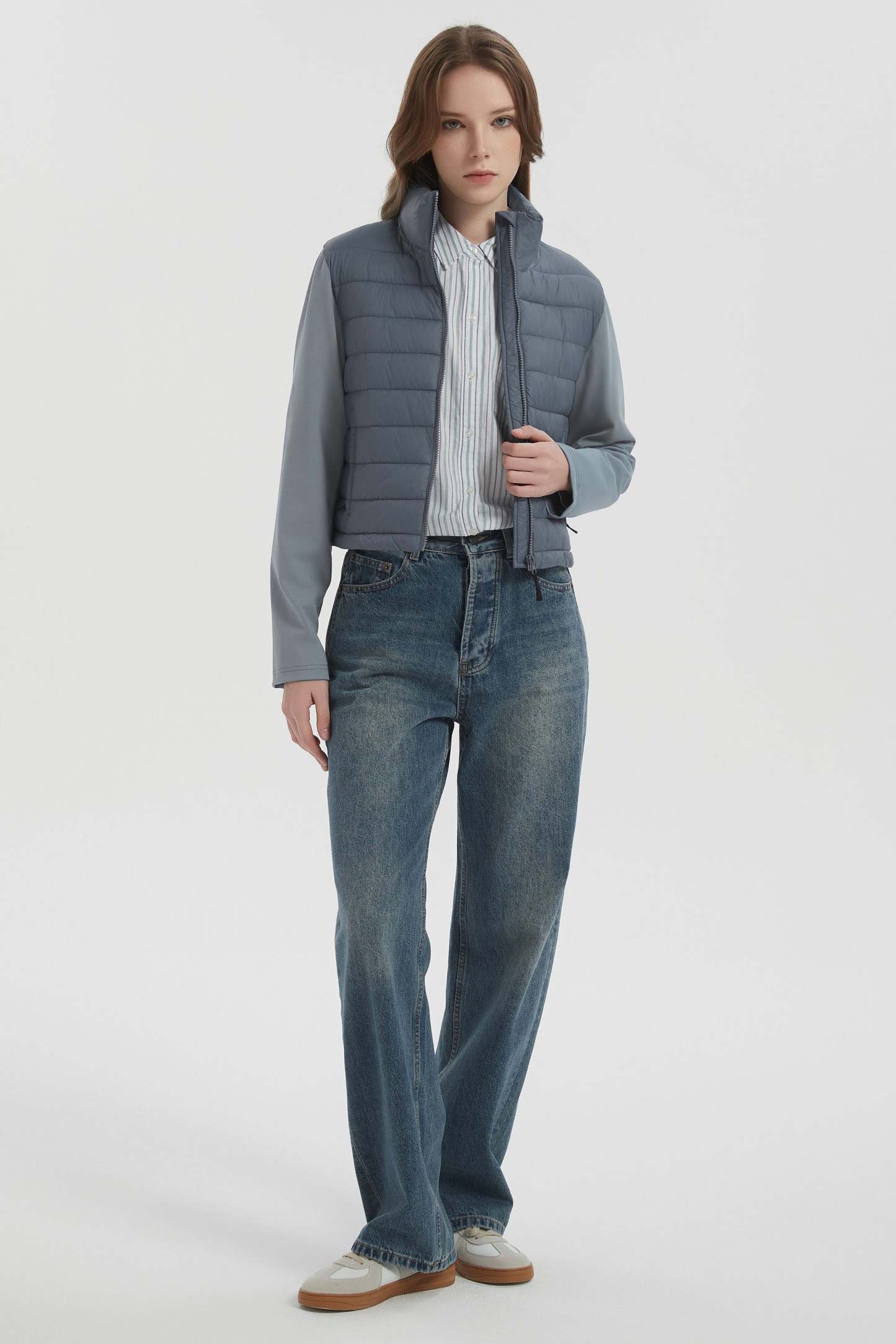 Lightweight Jacket Quilted Puffer Hybrid Breathable